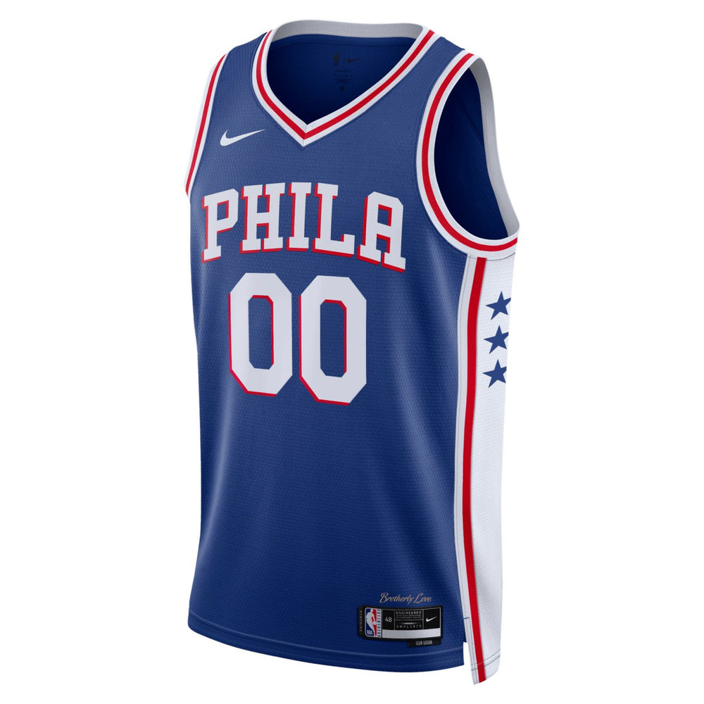 Nike Philadelphia 76ers Unisex 2022/23 Swingman Custom Jersey Royal Icon Edition