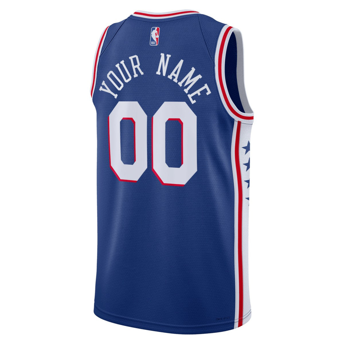 Nike Philadelphia 76ers Unisex 2022/23 Swingman Custom Jersey Royal Icon Edition