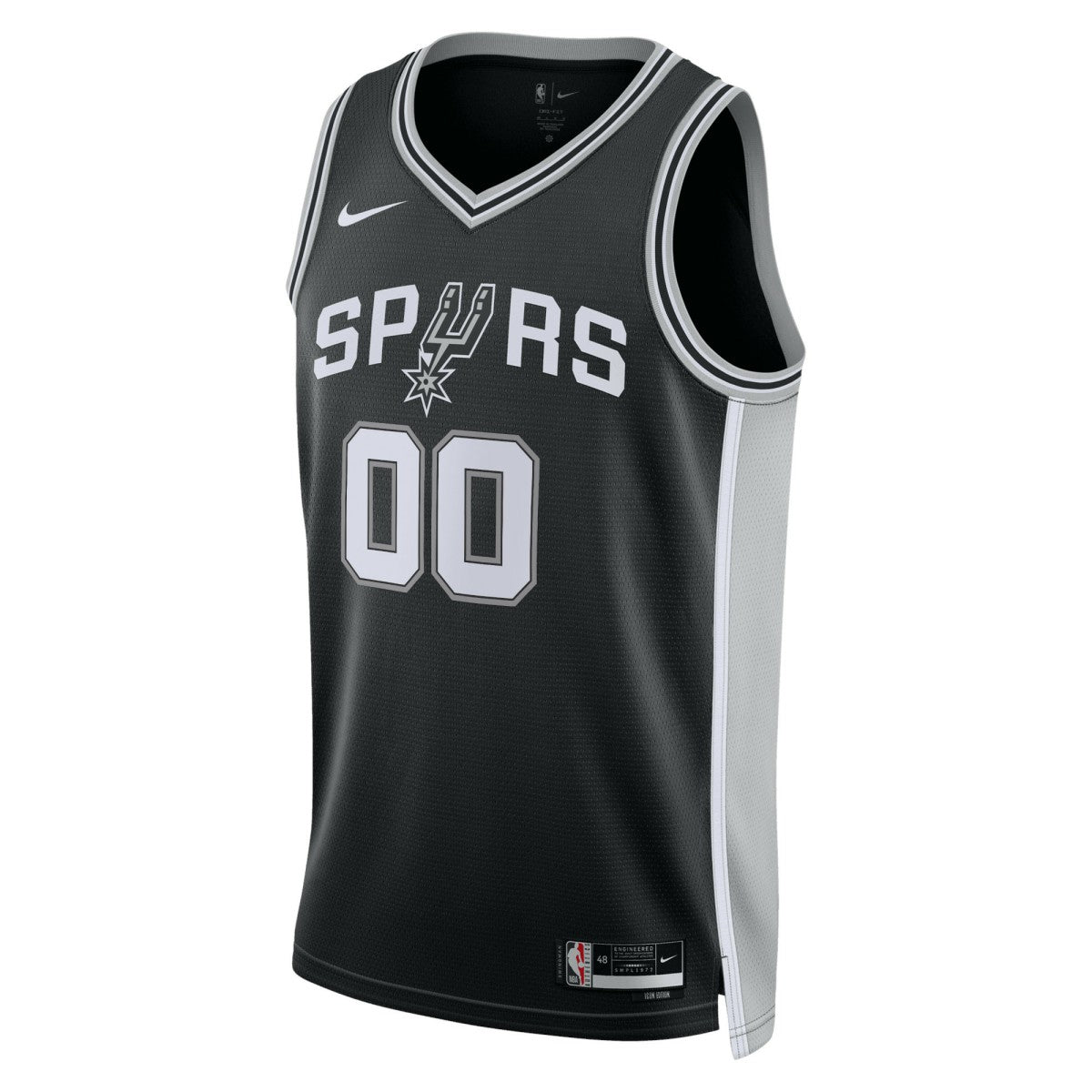 Nike San Antonio Spurs Unisex Swingman Custom Jersey Black Icon Edition