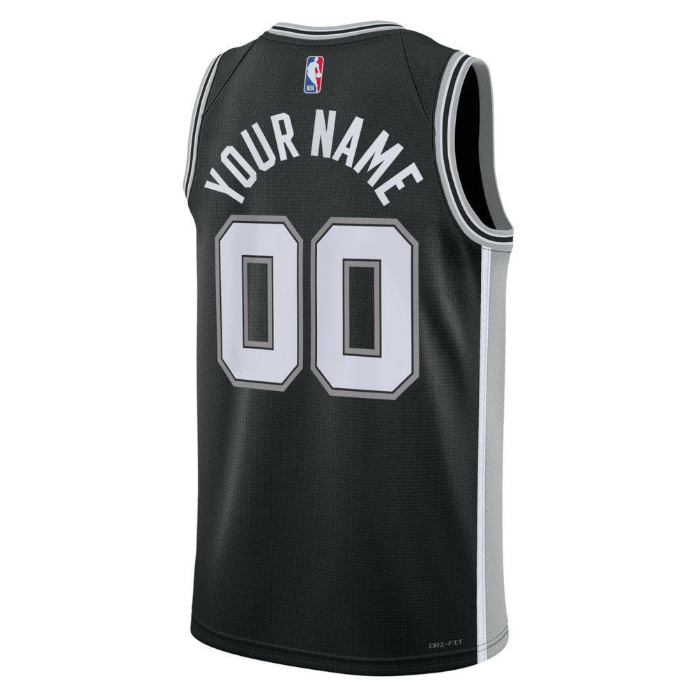 Nike San Antonio Spurs Unisex Swingman Custom Jersey Black Icon Edition