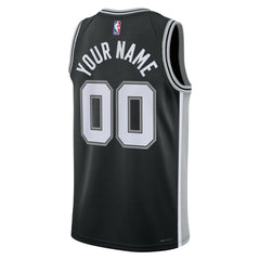 Nike San Antonio Spurs Unisex Swingman Custom Jersey Black Icon Edition