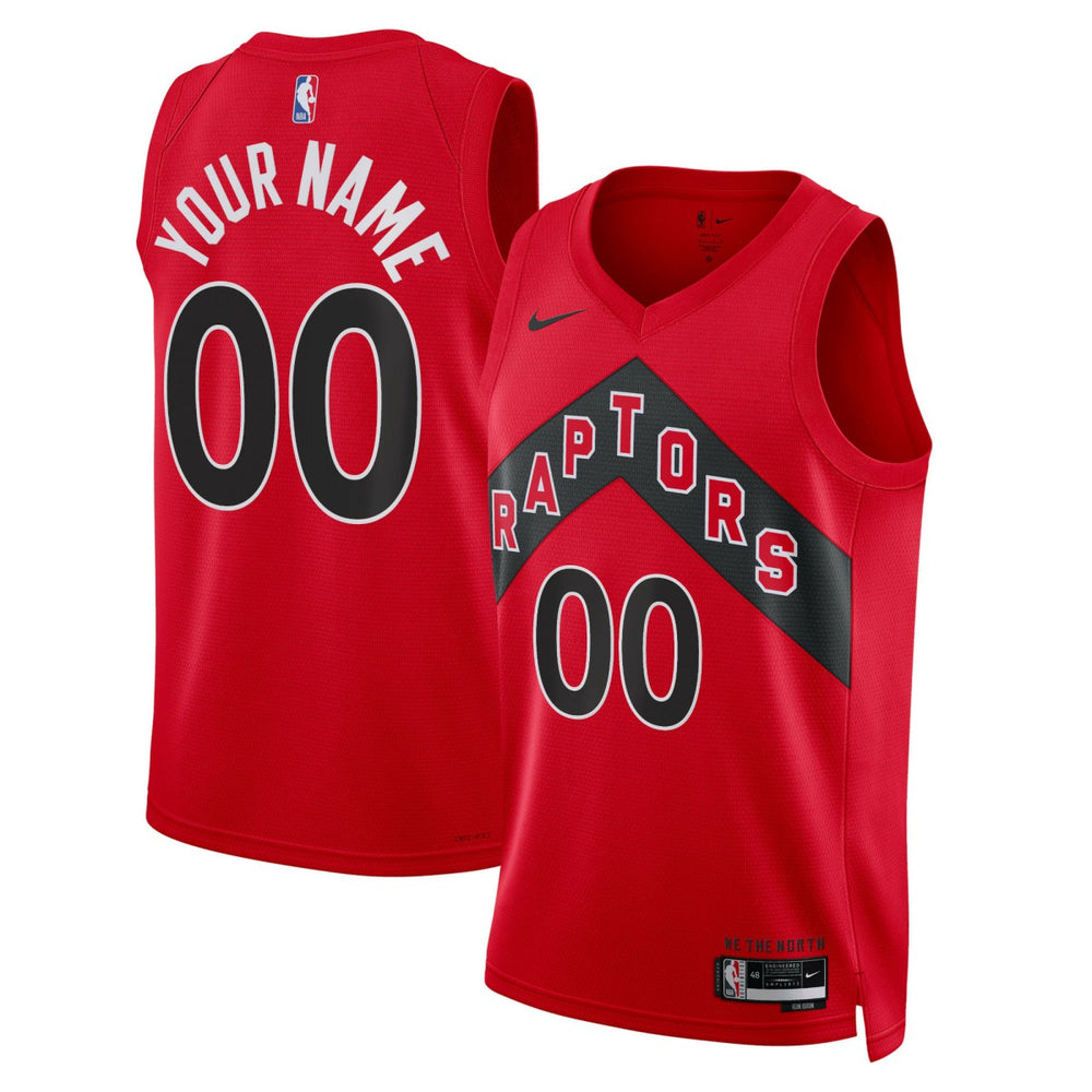 Nike Toronto Raptors Unisex Swingman Custom Jersey Red Icon Edition