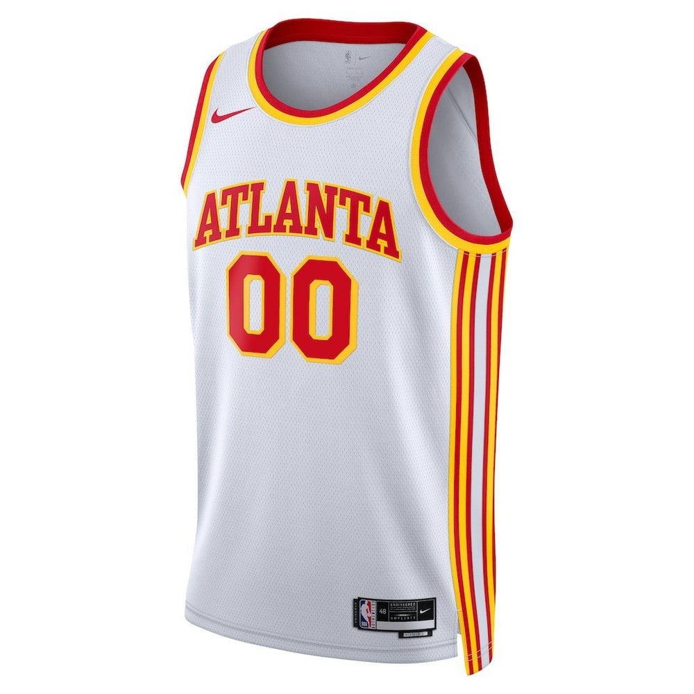 Nike Atlanta Hawks Unisex Swingman Custom Jersey White Association Edition