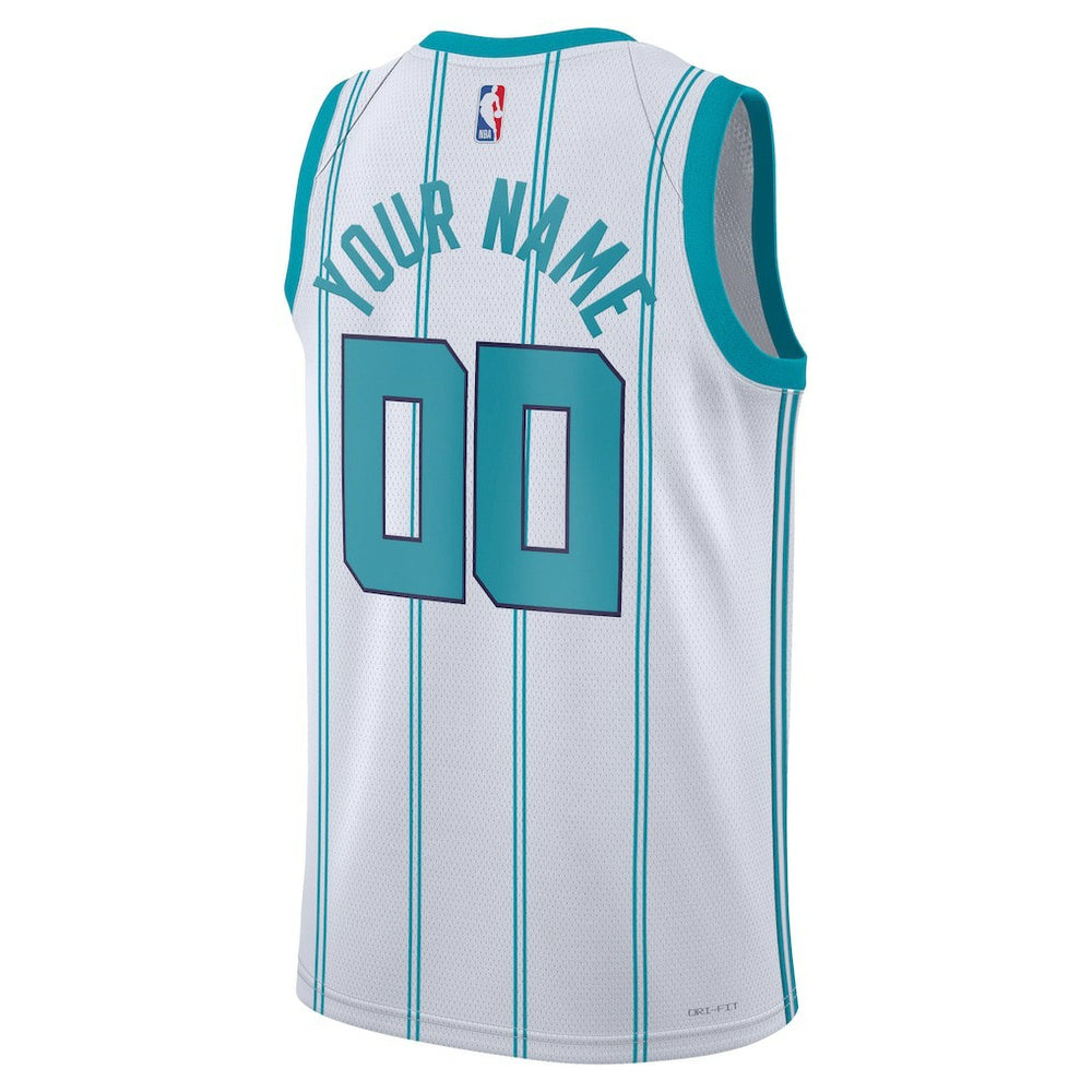 Charlotte Hornets Jordan Brand Unisex Swingman Custom Jersey White Association Edition