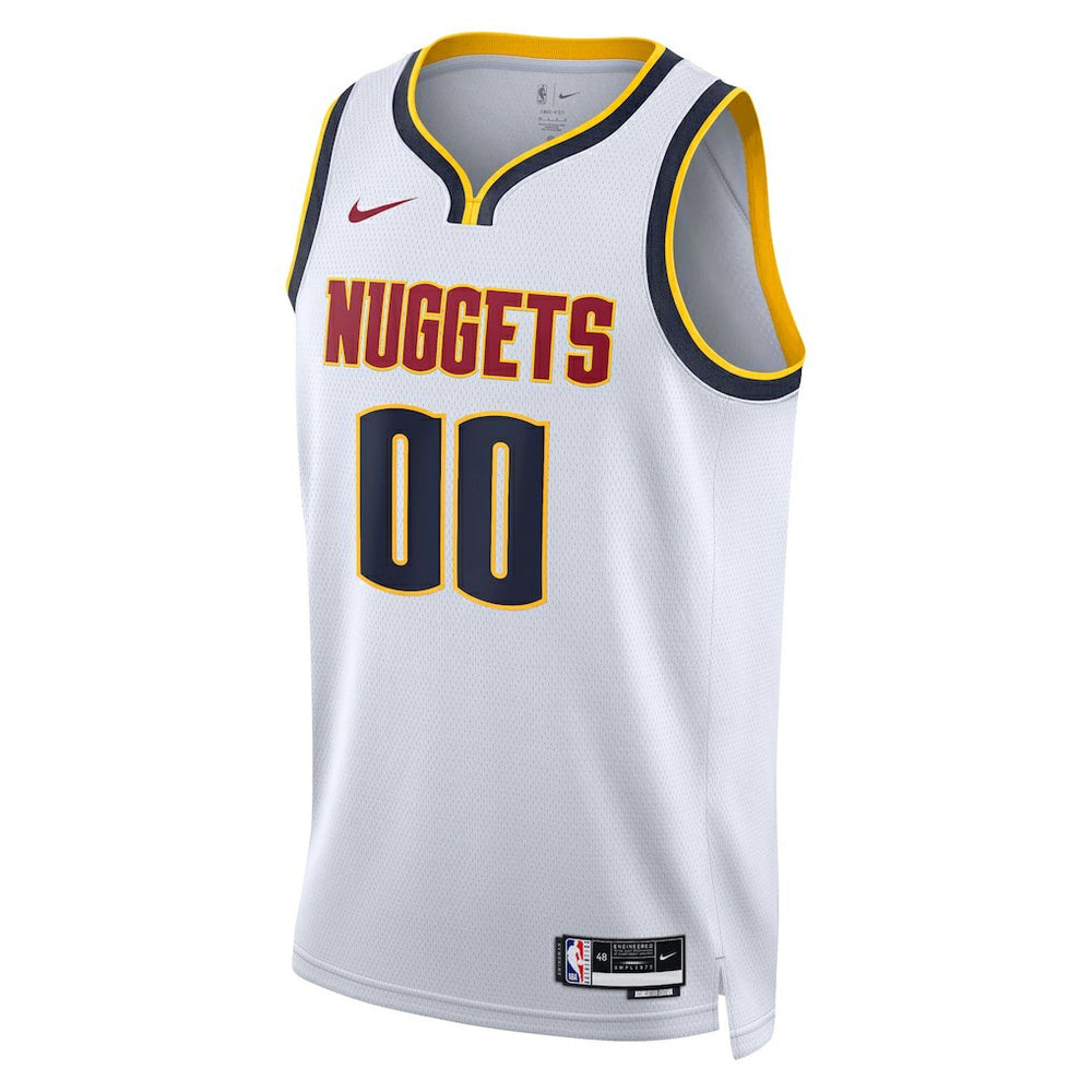 Nike Denver Nuggets Unisex Swingman Custom Jersey White Association Edition