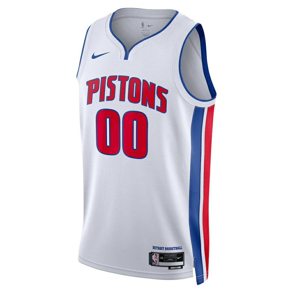 Nike Detroit Pistons Unisex Swingman Custom Jersey White Association Edition