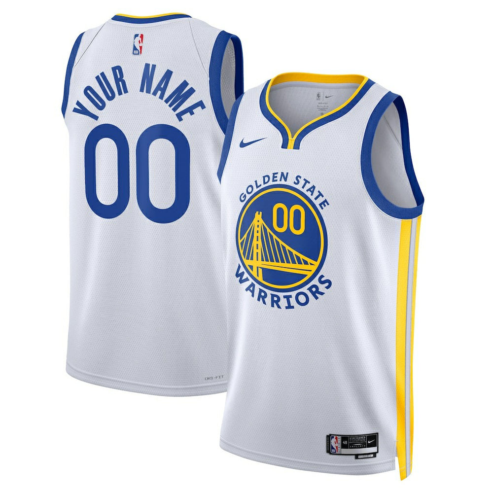 Nike Golden State Warriors Unisex Swingman Custom Jersey White Association Edition