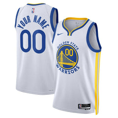 Nike Golden State Warriors Unisex Swingman Custom Jersey White Association Edition