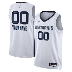Nike Memphis Grizzlies Unisex Swingman Custom Jersey White Association Edition