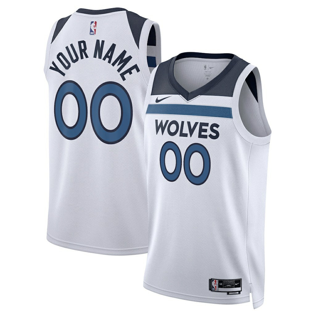 Nike Minnesota Timberwolves Unisex Swingman Custom Jersey White Association Edition