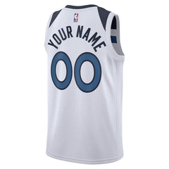 Nike Minnesota Timberwolves Unisex Swingman Custom Jersey White Association Edition