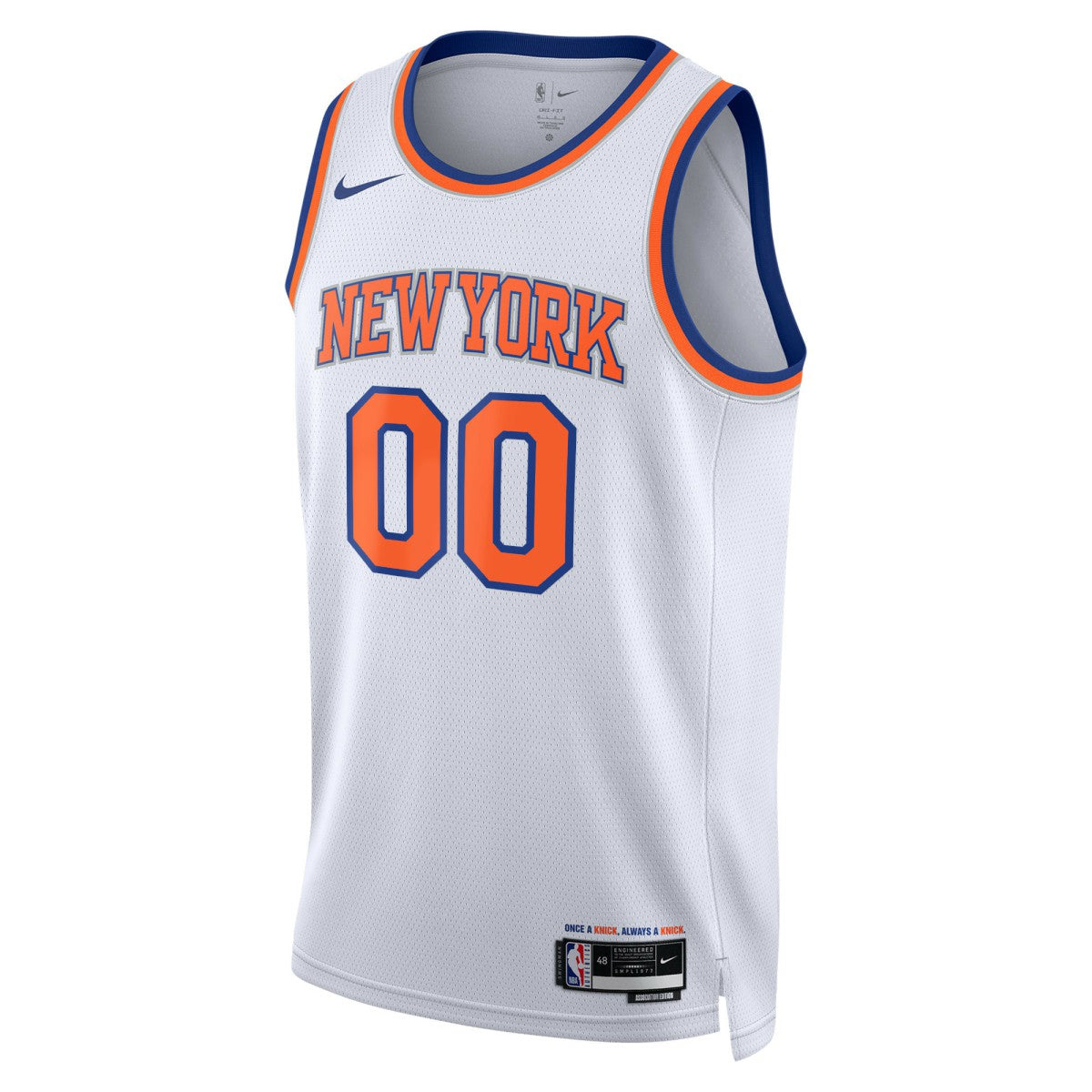 Nike New York Knicks Unisex Swingman Custom Jersey White Association Edition