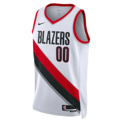 Nike Portland Trail Blazers Unisex Swingman Custom Jersey White Association Edition