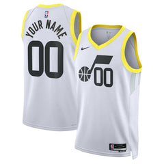 Nike Utah Jazz Unisex Swingman Custom Jersey White Association Edition