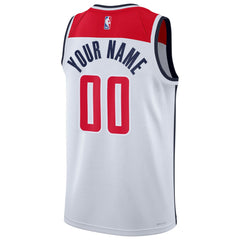 Nike Washington Wizards Unisex Swingman Custom Jersey White Association Edition