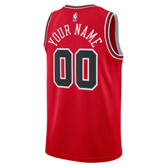 Nike Chicago Bulls Unisex Swingman Custom Jersey Red Icon Edition
