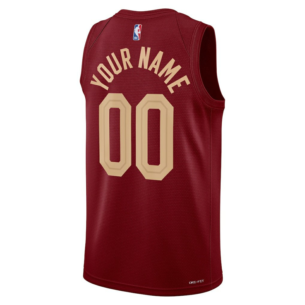 Nike Cleveland Cavaliers Unisex Swingman Custom Jersey Burgundy Icon Edition
