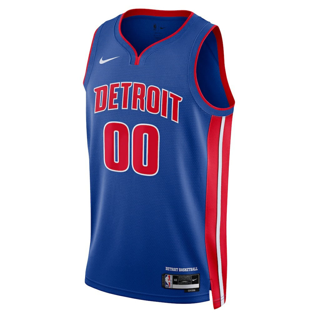Nike Detroit Pistons Unisex Swingman Custom Jersey Blue Icon Edition
