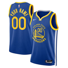 Nike Golden State Warriors Unisex Swingman Custom Jersey Royal Icon Edition