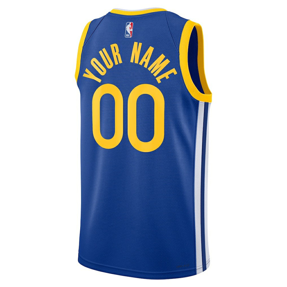 Nike Golden State Warriors Unisex Swingman Custom Jersey Royal Icon Edition