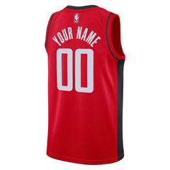 Nike Houston Rockets Unisex Swingman Custom Jersey Red Icon Edition