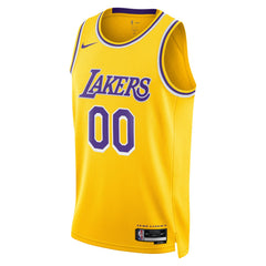 Nike Los Angeles Lakers Unisex Swingman Custom Jersey Gold Icon Edition