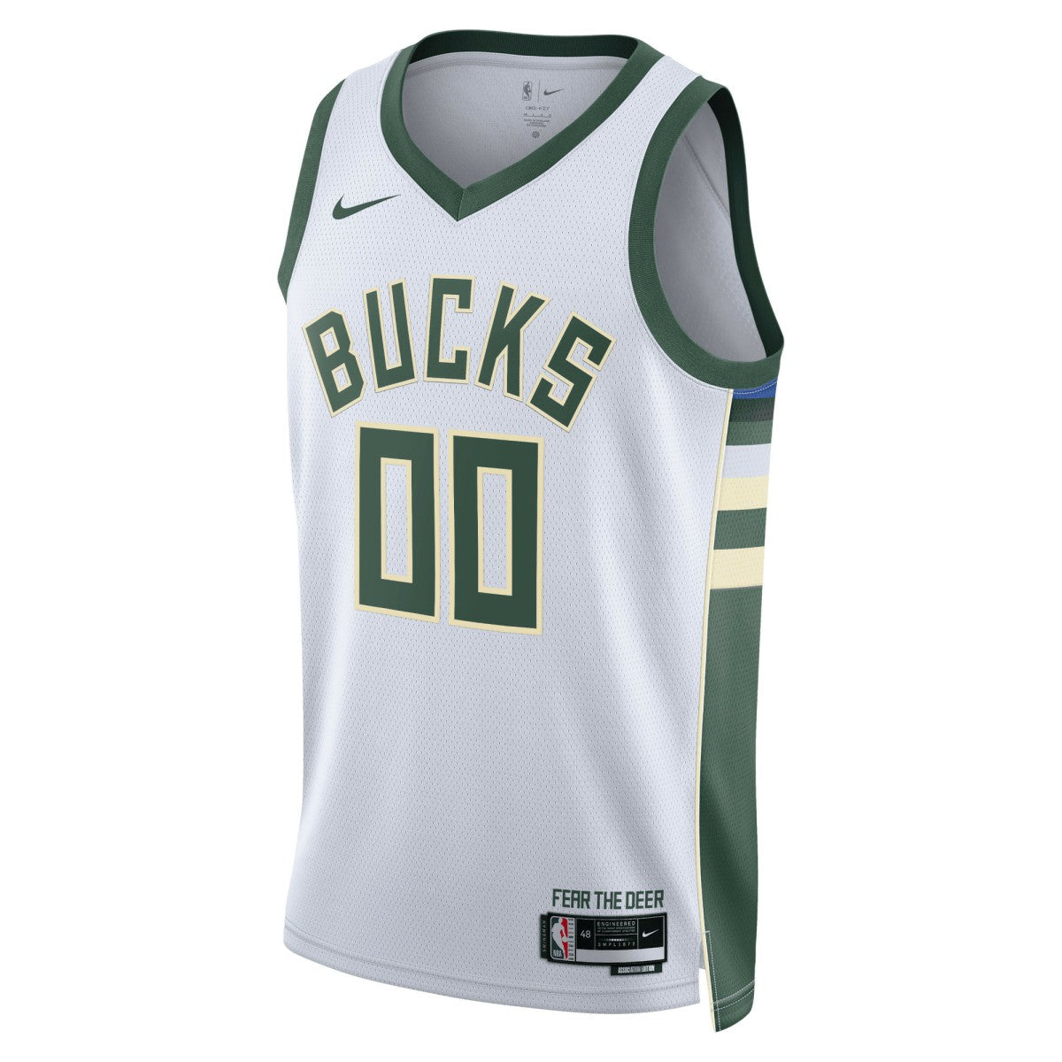 Nike Milwaukee Bucks Unisex Swingman Custom Jersey White Association Edition
