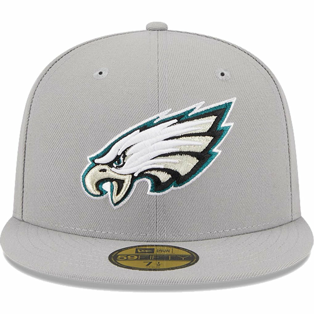 Philadelphia Eagles New Era Omaha 59FIFTY Fitted Hat - Gray - NFL