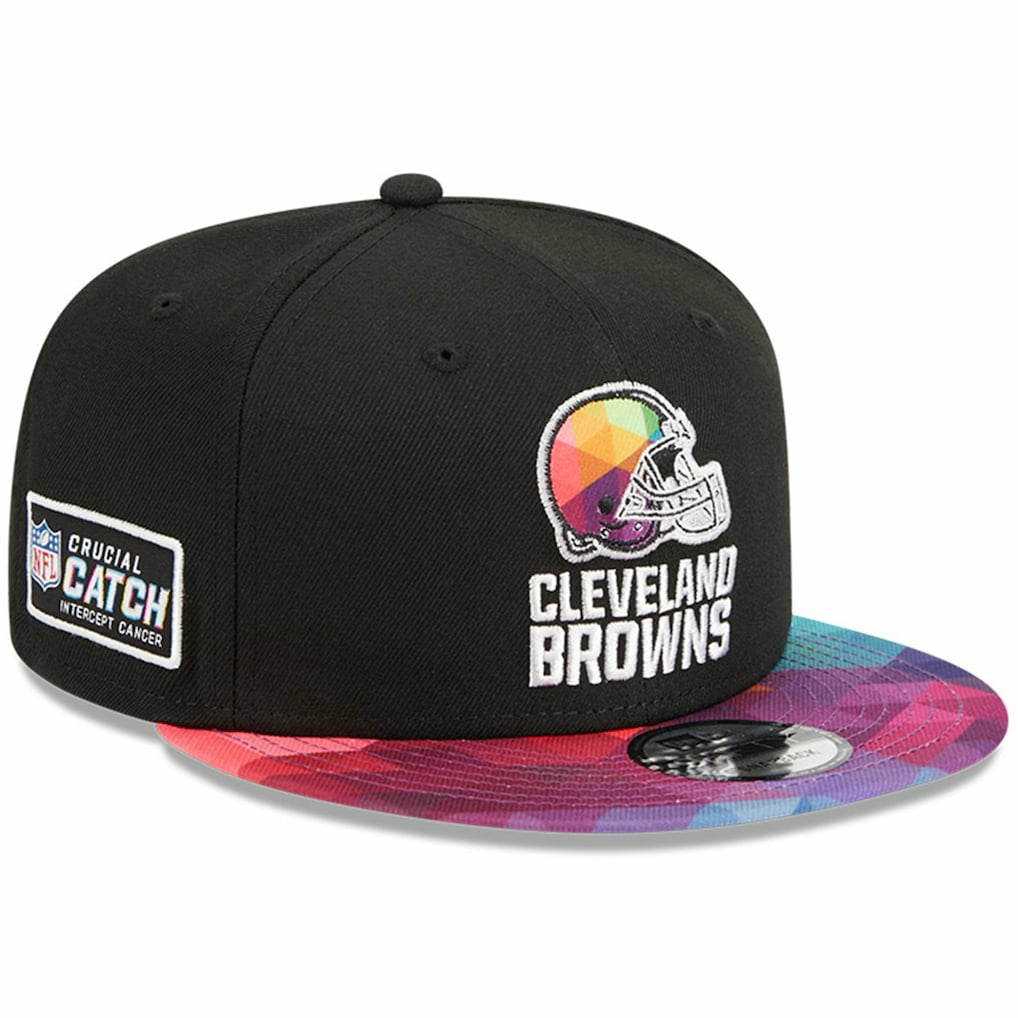 Cleveland Browns New Era 2023 NFL Crucial Catch 9FIFTY Snapback Hat - Black - NFL