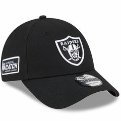 Las Vegas Raiders New Era 2023 NFL Crucial Catch 9FORTY Adjustable Hat - Black - NFL
