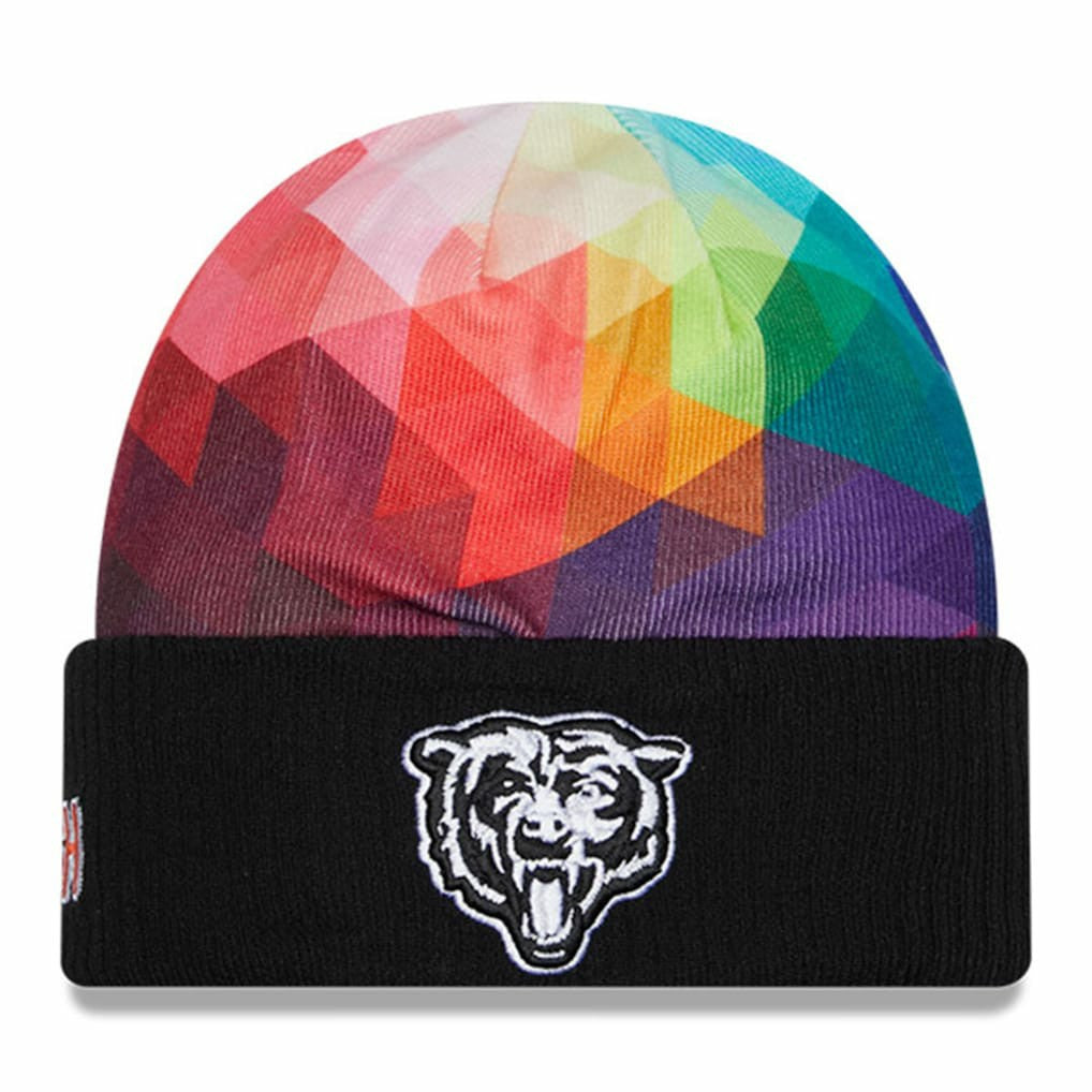 Chicago Bears New Era 2023 NFL Crucial Catch Cuffed Knit Hat - Black - NFL