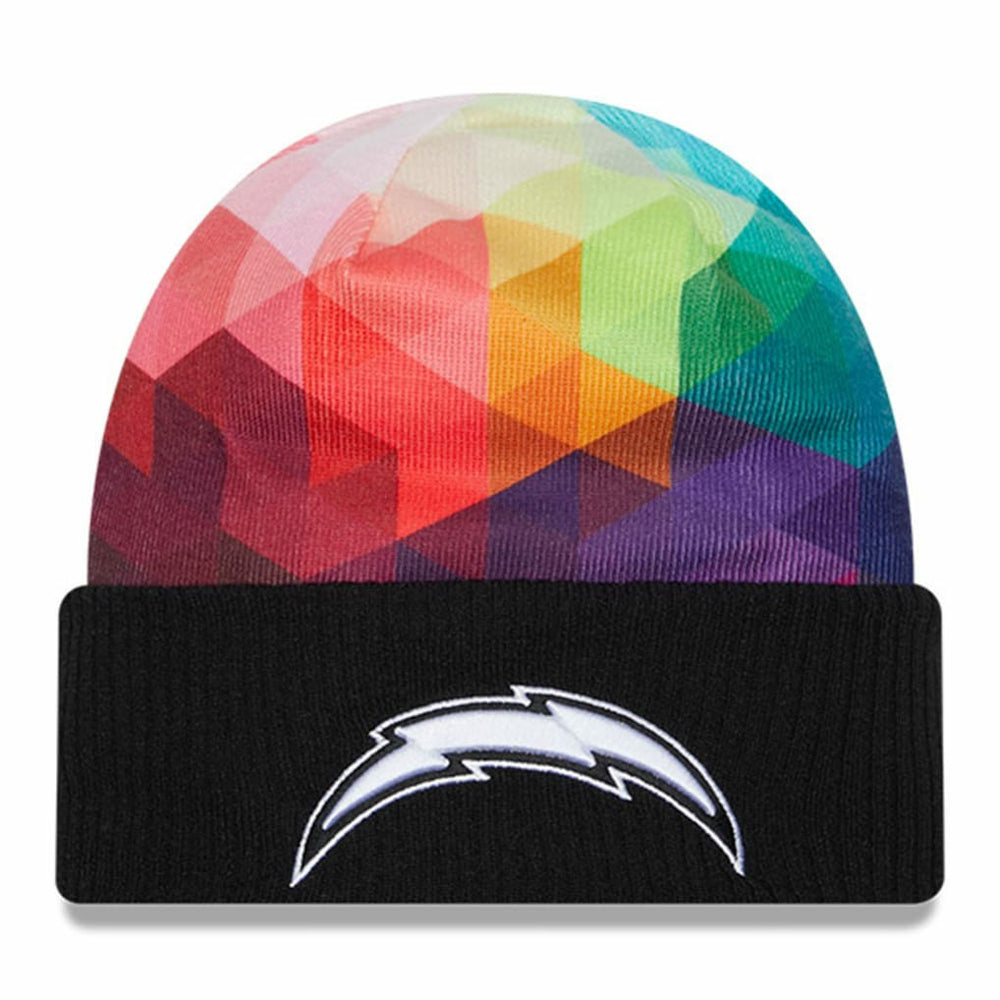 Los Angeles Chargers New Era 2023 NFL Crucial Catch Cuffed Knit Hat - Black - NFL