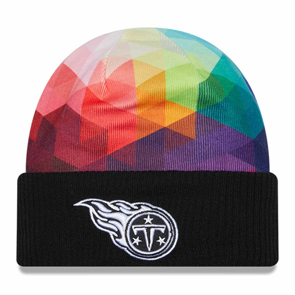 Tennessee Titans New Era 2023 NFL Crucial Catch Cuffed Knit Hat - Black - NFL