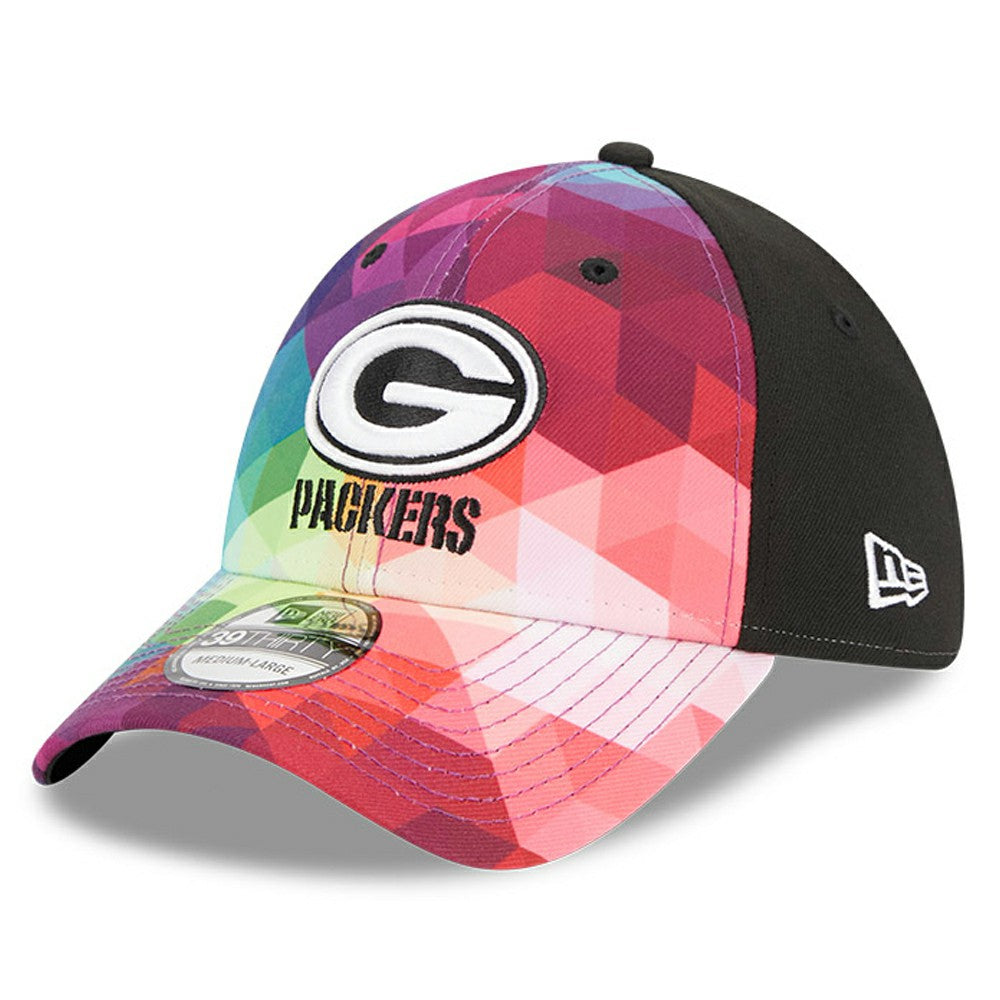 Green Bay Packers New Era 2023 NFL Crucial Catch 39THIRTY Flex Hat - Pink - NFL