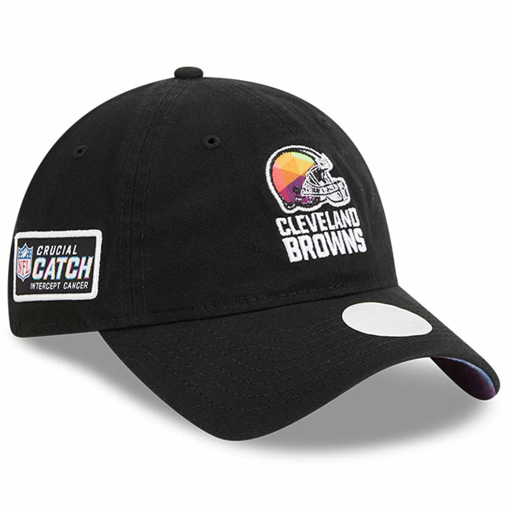 Cleveland Browns New Era Women's 2023 NFL Crucial Catch 9TWENTY Adjustable Hat - Black - NFL