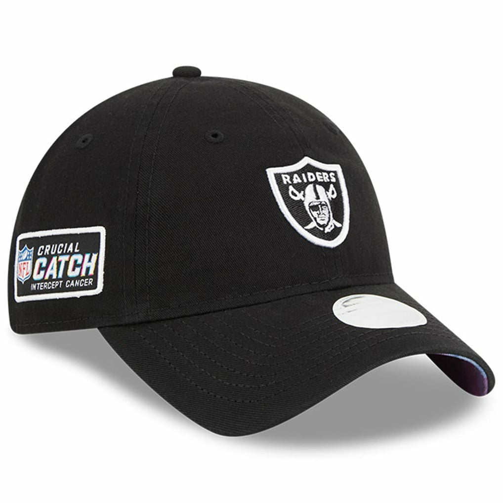 Las Vegas Raiders New Era Women's 2023 NFL Crucial Catch 9TWENTY Adjustable Hat - Black - NFL
