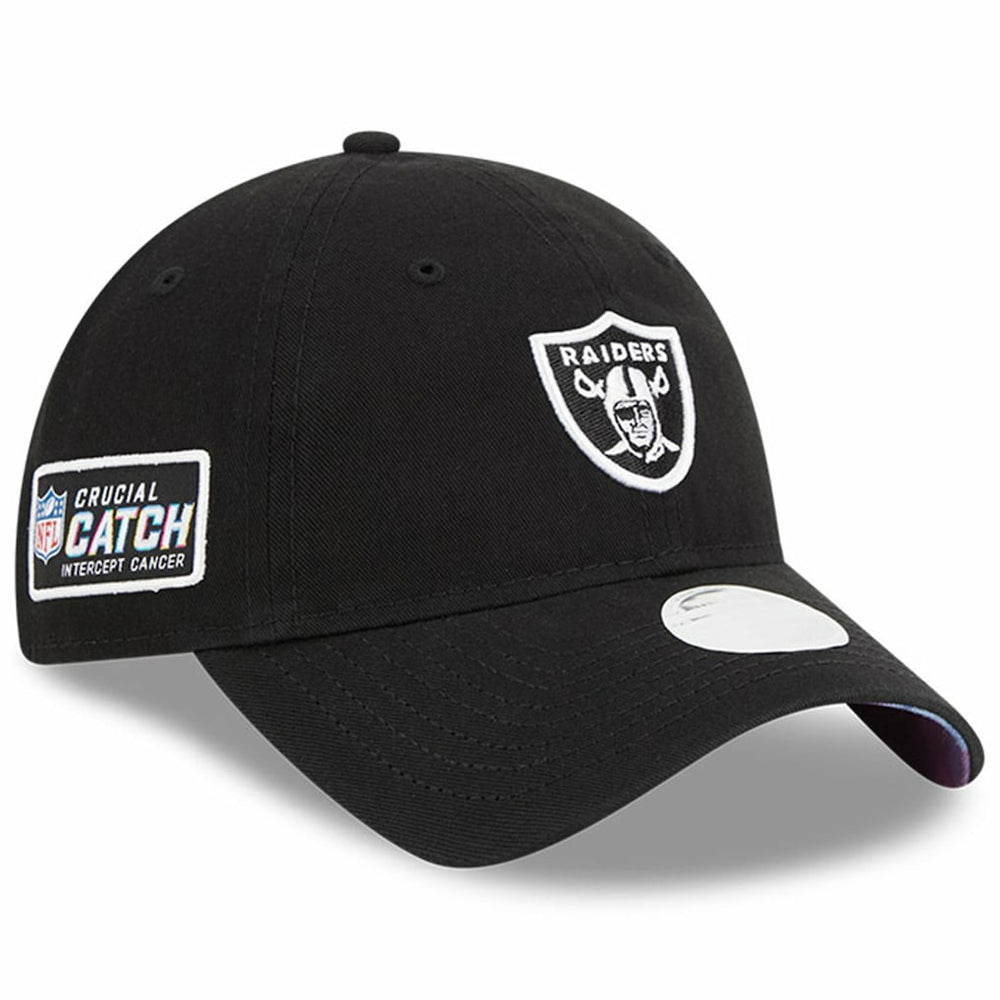 Las Vegas Raiders New Era Women's 2023 NFL Crucial Catch 9TWENTY Adjustable Hat - Black - NFL