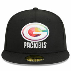 Green Bay Packers New Era 2023 NFL Crucial Catch 59FIFTY Fitted Hat - Black - NFL