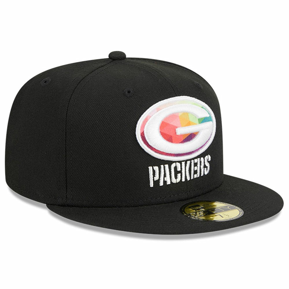 Green Bay Packers New Era 2023 NFL Crucial Catch 59FIFTY Fitted Hat - Black - NFL