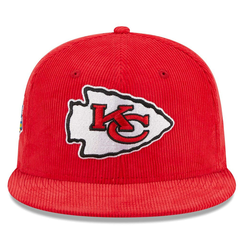 Kansas City Chiefs New Era Throwback Cord 59FIFTY Fitted Hat - Red - NFL