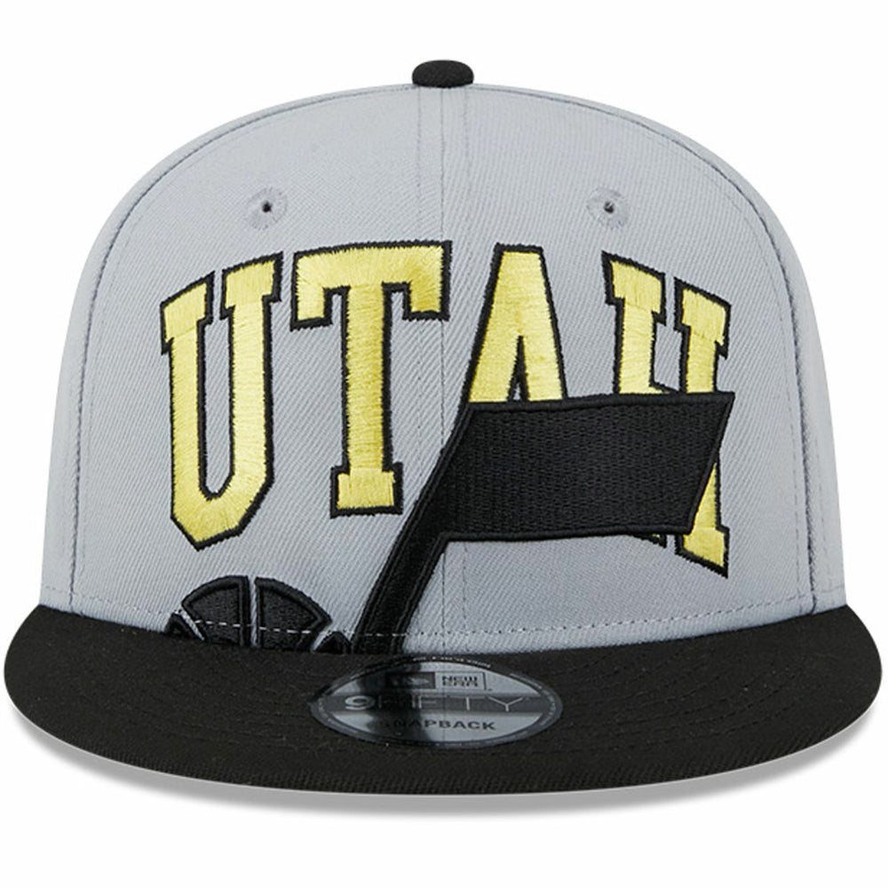 New Era Utah Jazz Tip-Off Two-Tone 9FIFTY Snapback Hat Gray/Black