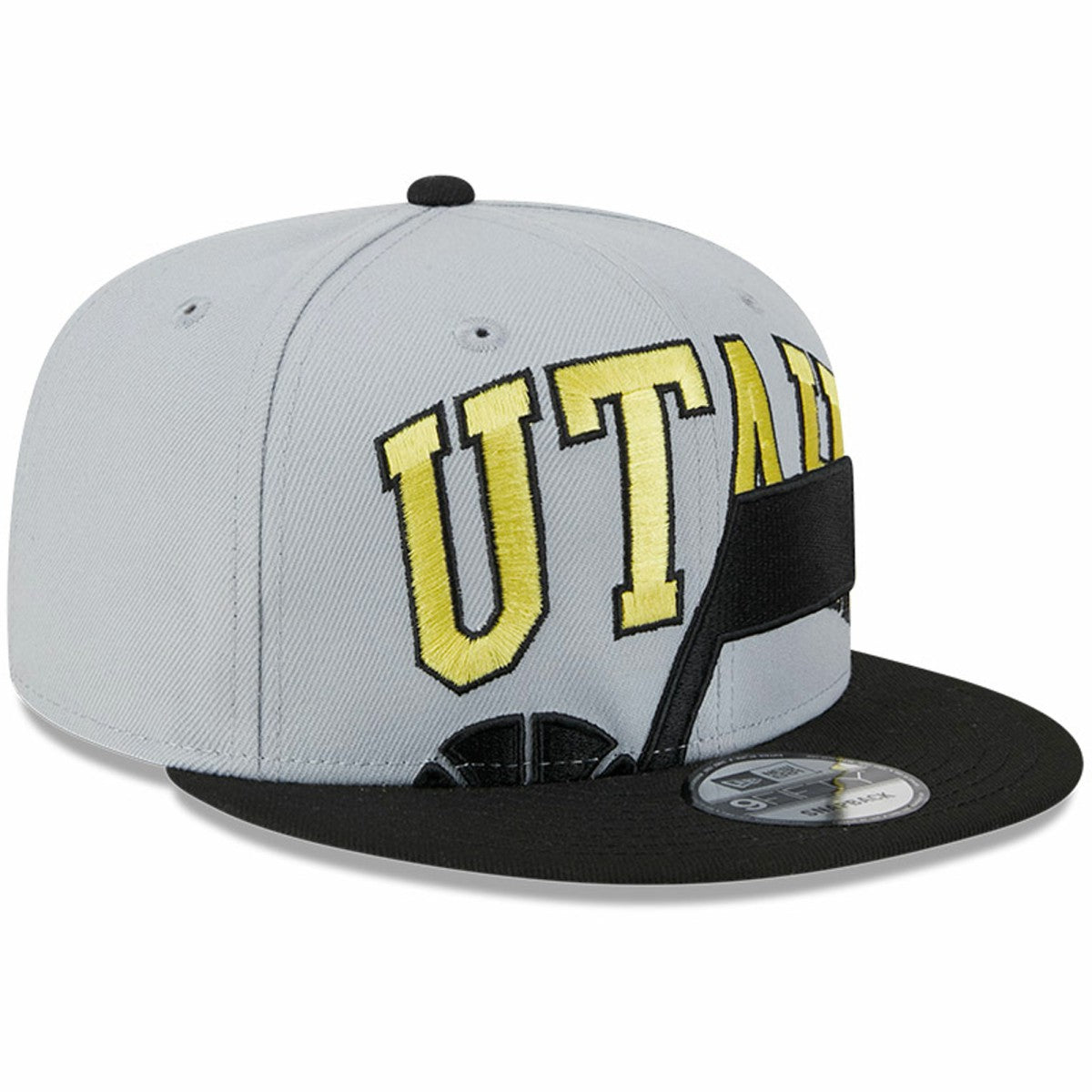 New Era Utah Jazz Tip-Off Two-Tone 9FIFTY Snapback Hat Gray/Black