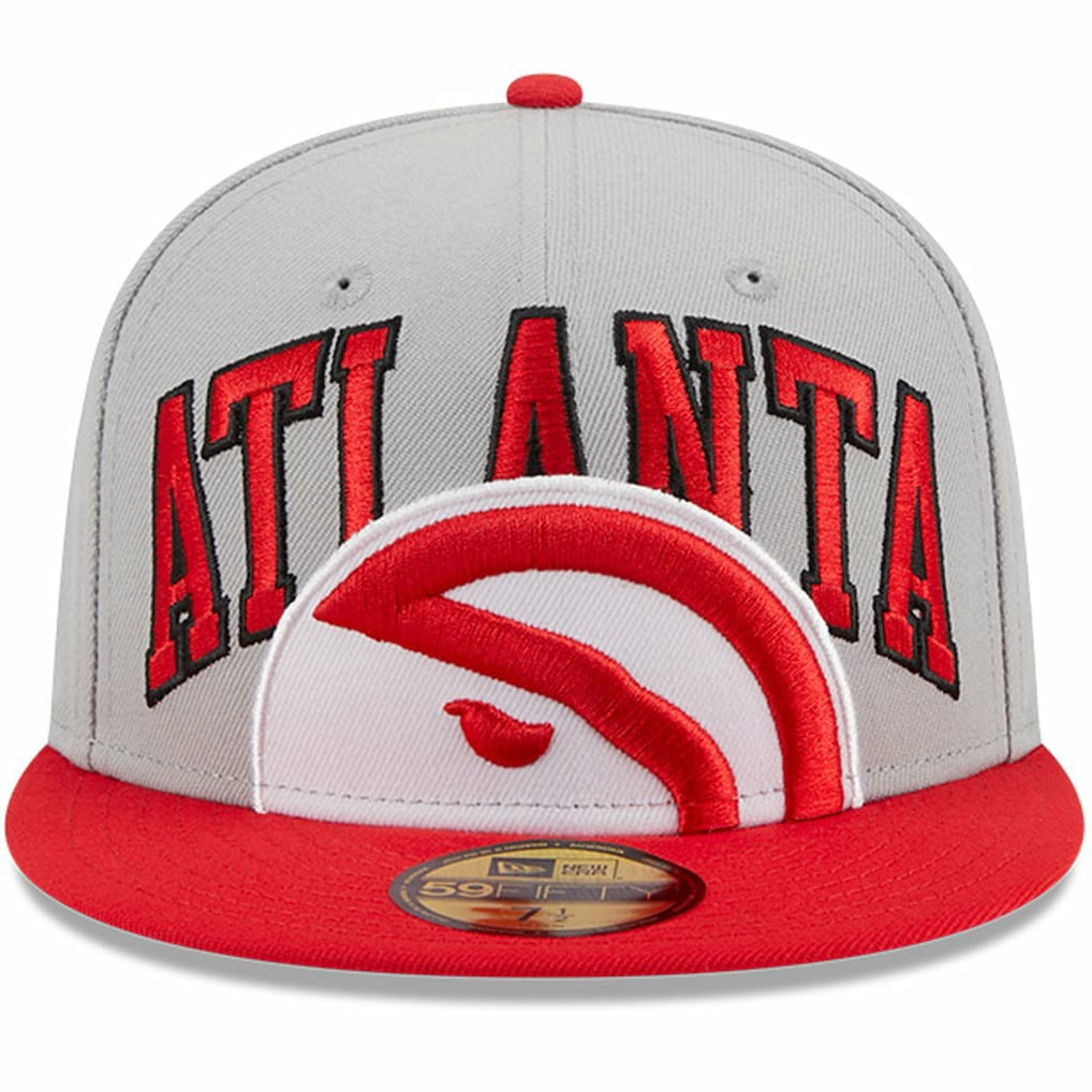 New Era Atlanta Hawks Tip-Off Two-Tone 59FIFTY Fitted Hat Gray/Red