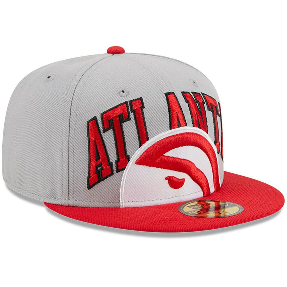 New Era Atlanta Hawks Tip-Off Two-Tone 59FIFTY Fitted Hat Gray/Red