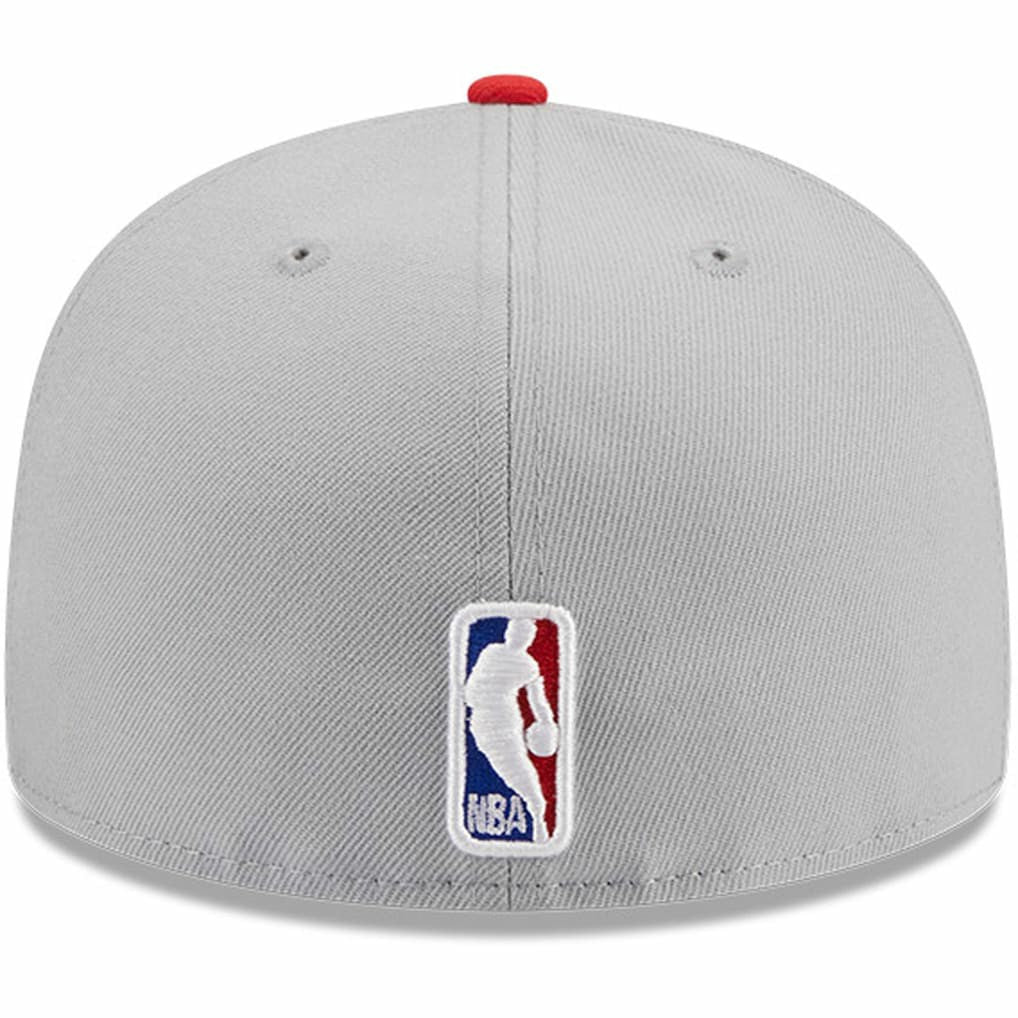 New Era Atlanta Hawks Tip-Off Two-Tone 59FIFTY Fitted Hat Gray/Red