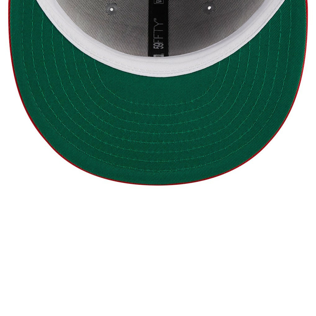 New Era Atlanta Hawks Tip-Off Two-Tone 59FIFTY Fitted Hat Gray/Red