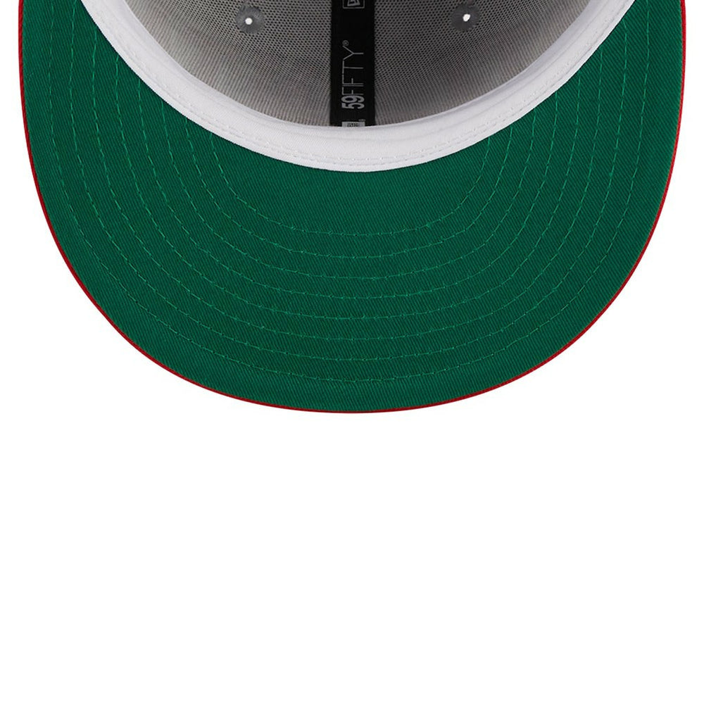 New Era Atlanta Hawks Tip-Off Two-Tone 59FIFTY Fitted Hat Gray/Red