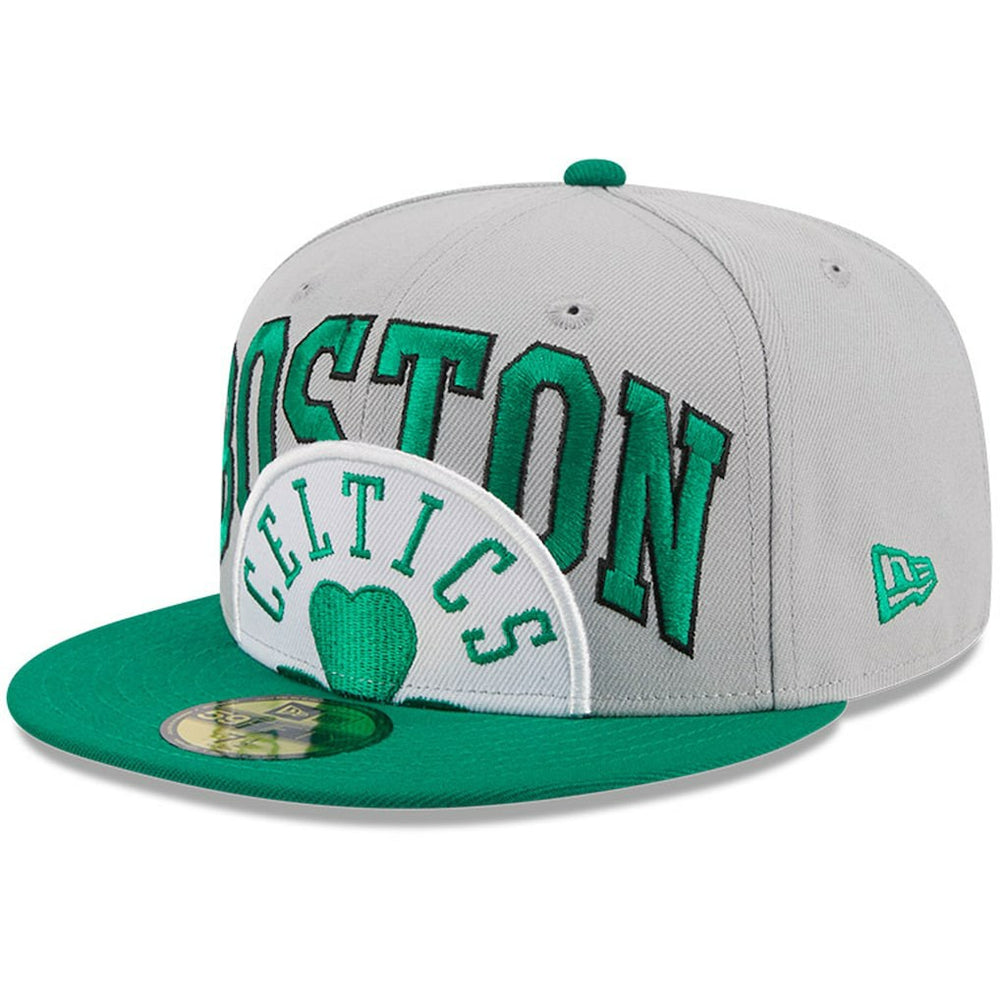 New Era Boston Celtics Tip-Off Two-Tone 59FIFTY Fitted Hat Gray/Kelly Green