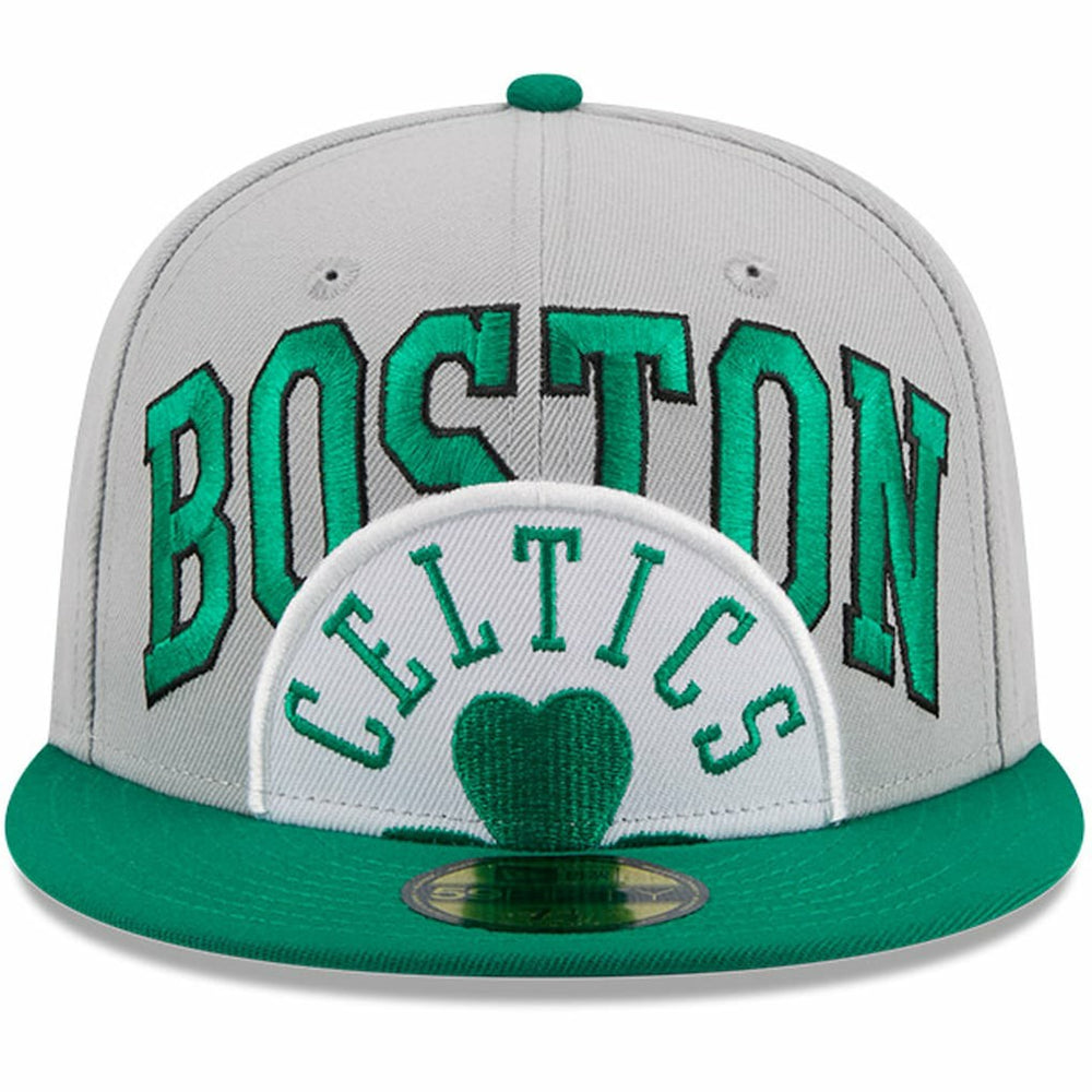 New Era Boston Celtics Tip-Off Two-Tone 59FIFTY Fitted Hat Gray/Kelly Green