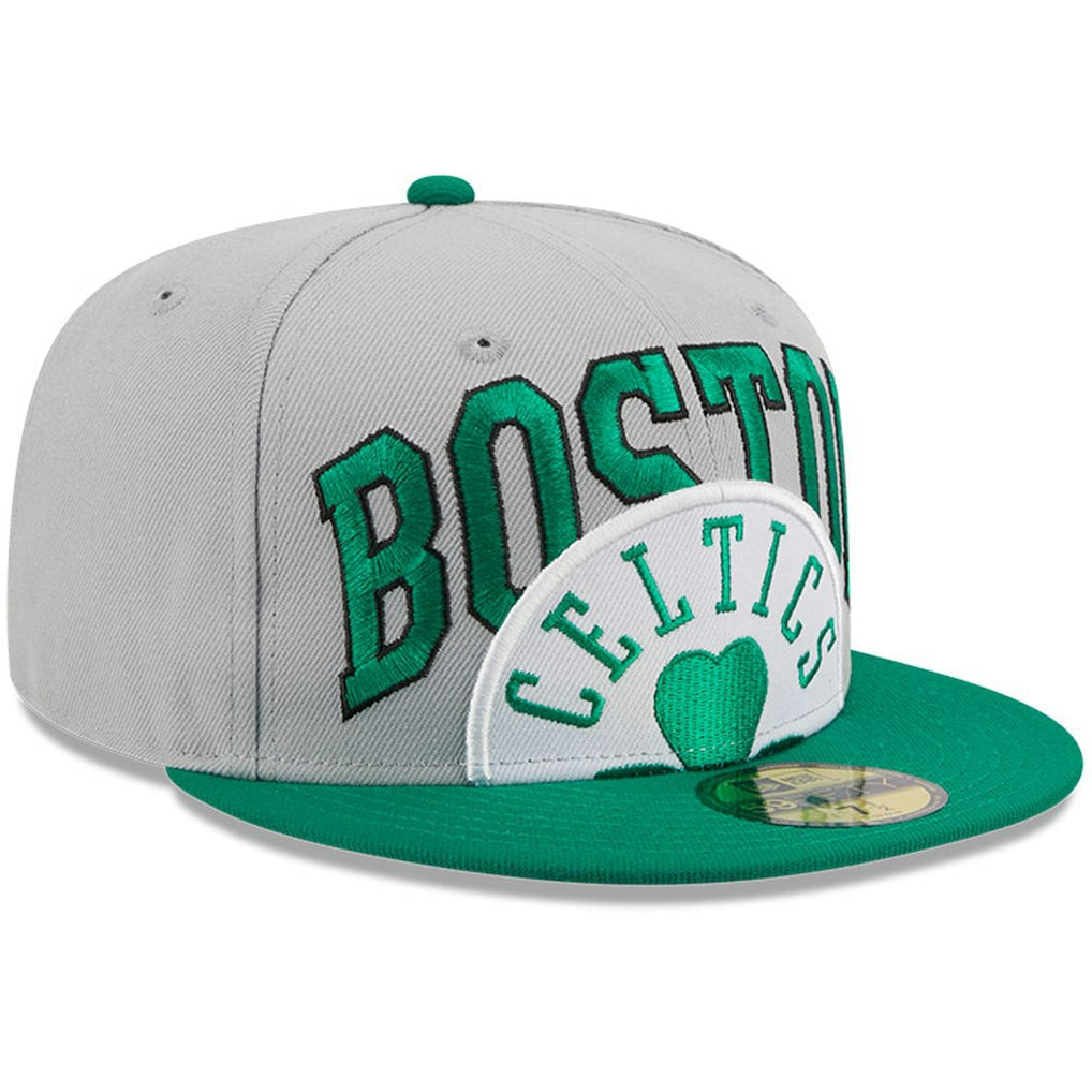 New Era Boston Celtics Tip-Off Two-Tone 59FIFTY Fitted Hat Gray/Kelly Green